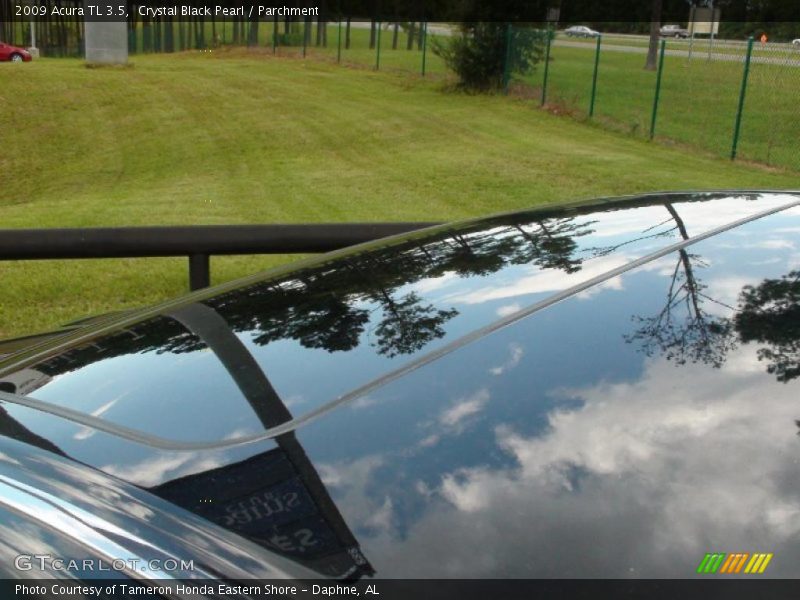 Crystal Black Pearl / Parchment 2009 Acura TL 3.5