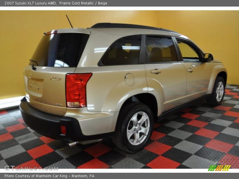 Prairie Gold Metallic / Beige 2007 Suzuki XL7 Luxury AWD