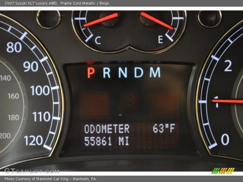 Prairie Gold Metallic / Beige 2007 Suzuki XL7 Luxury AWD