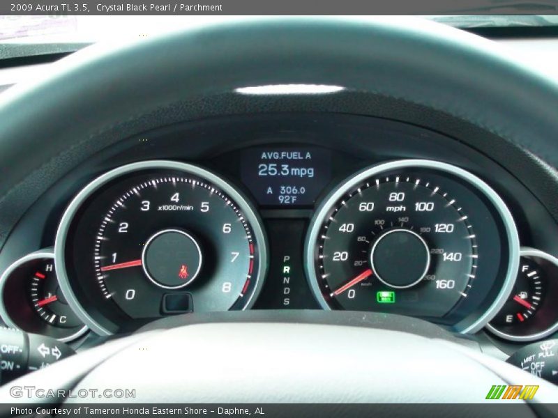 Crystal Black Pearl / Parchment 2009 Acura TL 3.5