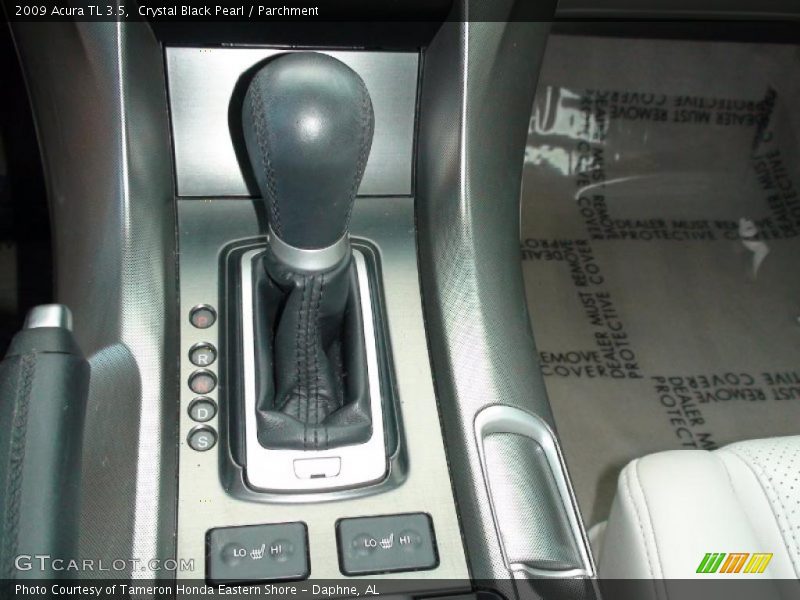 Crystal Black Pearl / Parchment 2009 Acura TL 3.5
