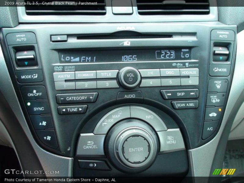 Crystal Black Pearl / Parchment 2009 Acura TL 3.5