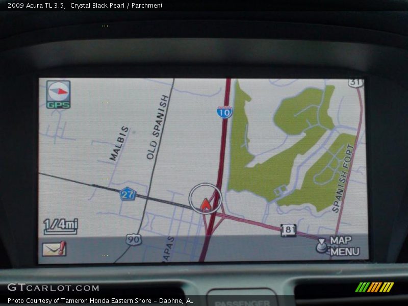 Crystal Black Pearl / Parchment 2009 Acura TL 3.5