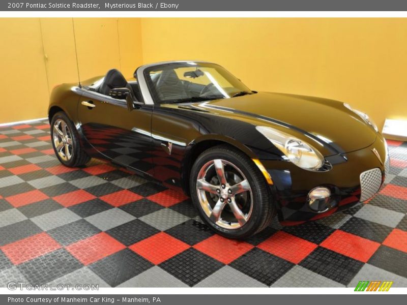 Mysterious Black / Ebony 2007 Pontiac Solstice Roadster