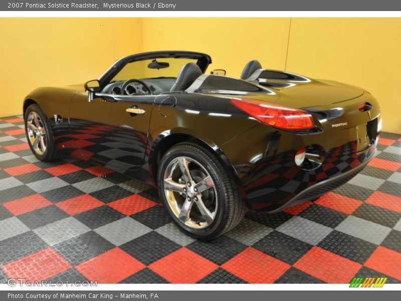 Mysterious Black / Ebony 2007 Pontiac Solstice Roadster