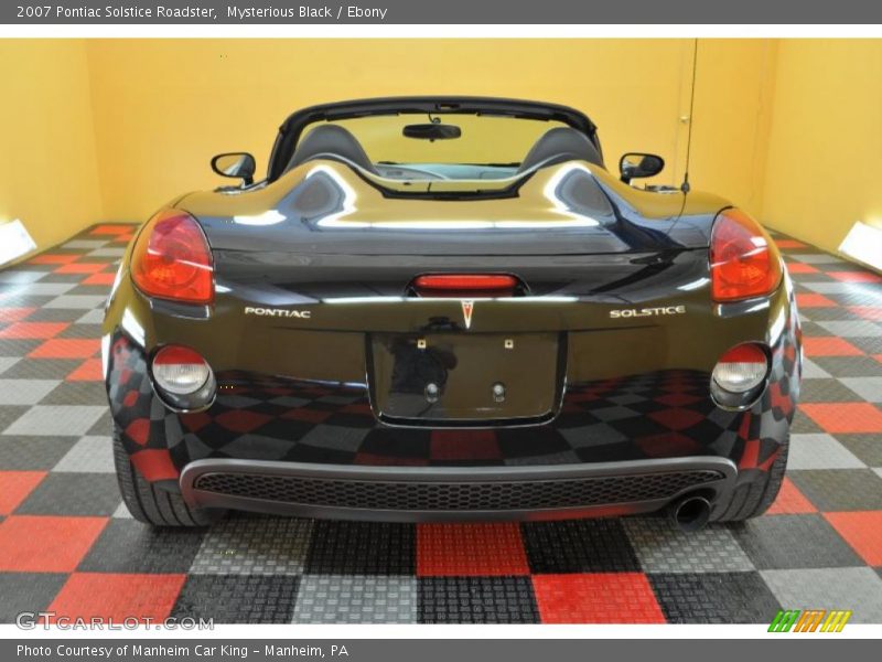 Mysterious Black / Ebony 2007 Pontiac Solstice Roadster