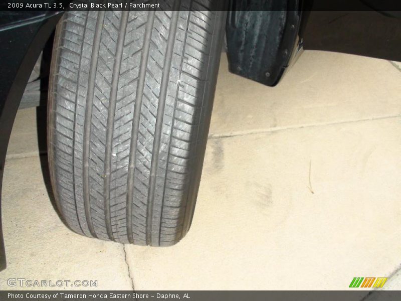 Crystal Black Pearl / Parchment 2009 Acura TL 3.5