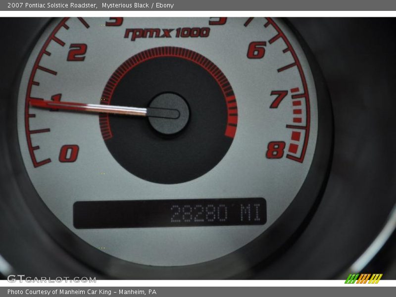 Mysterious Black / Ebony 2007 Pontiac Solstice Roadster