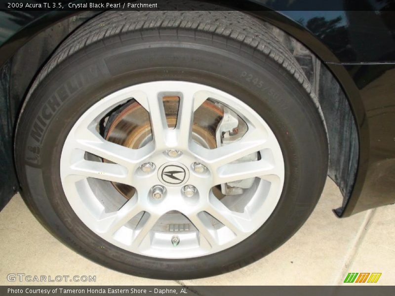 Crystal Black Pearl / Parchment 2009 Acura TL 3.5