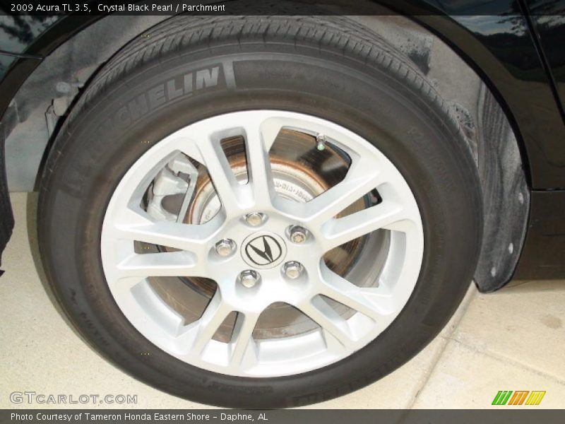 Crystal Black Pearl / Parchment 2009 Acura TL 3.5
