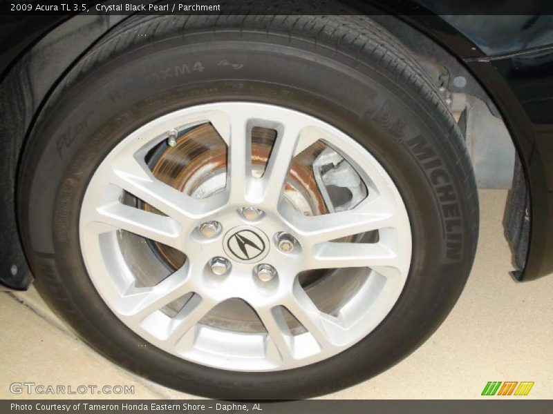 Crystal Black Pearl / Parchment 2009 Acura TL 3.5