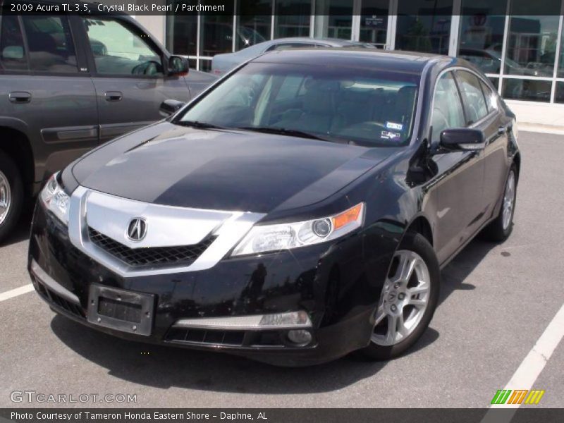 Crystal Black Pearl / Parchment 2009 Acura TL 3.5