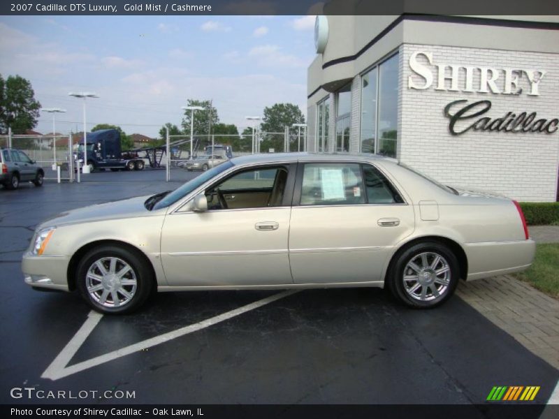 Gold Mist / Cashmere 2007 Cadillac DTS Luxury