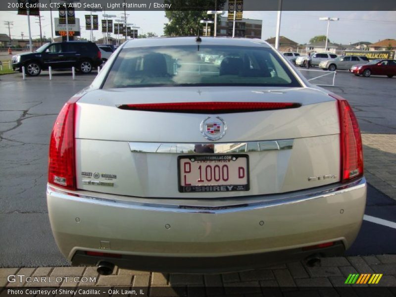Light Platinum / Ebony 2008 Cadillac CTS 4 AWD Sedan