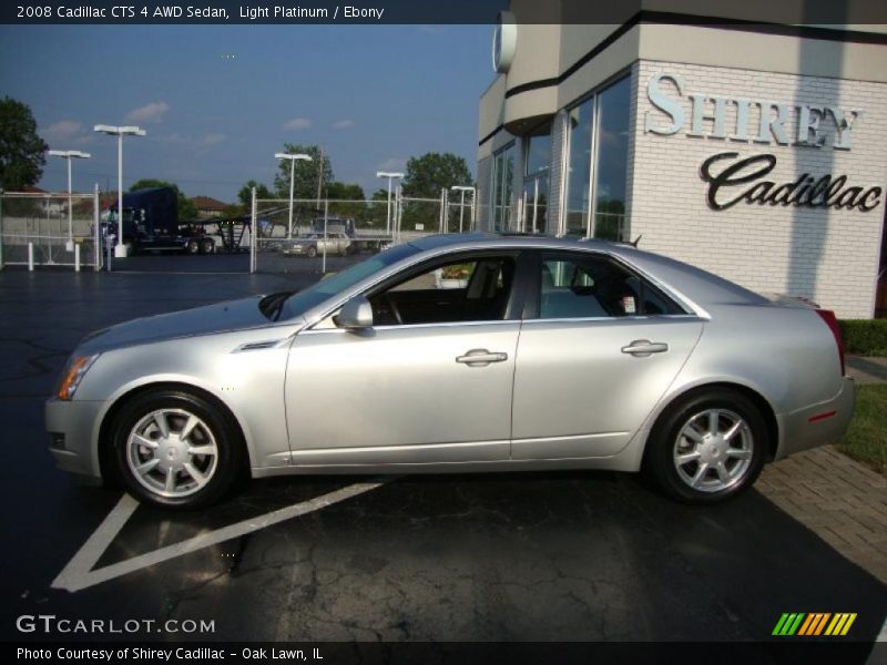 Light Platinum / Ebony 2008 Cadillac CTS 4 AWD Sedan