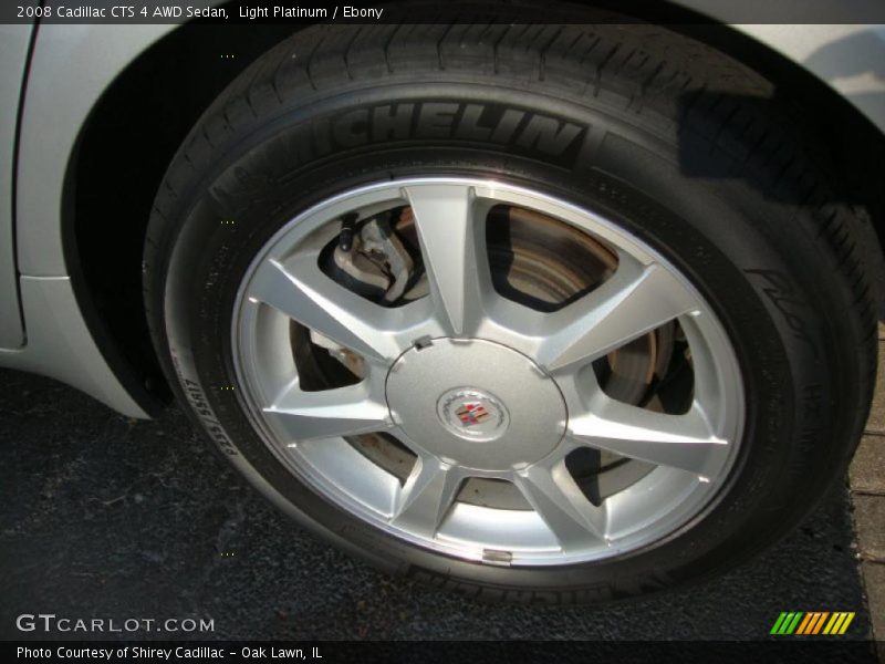 Light Platinum / Ebony 2008 Cadillac CTS 4 AWD Sedan