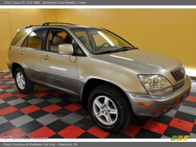 Burnished Gold Metallic / Ivory 2002 Lexus RX 300 AWD