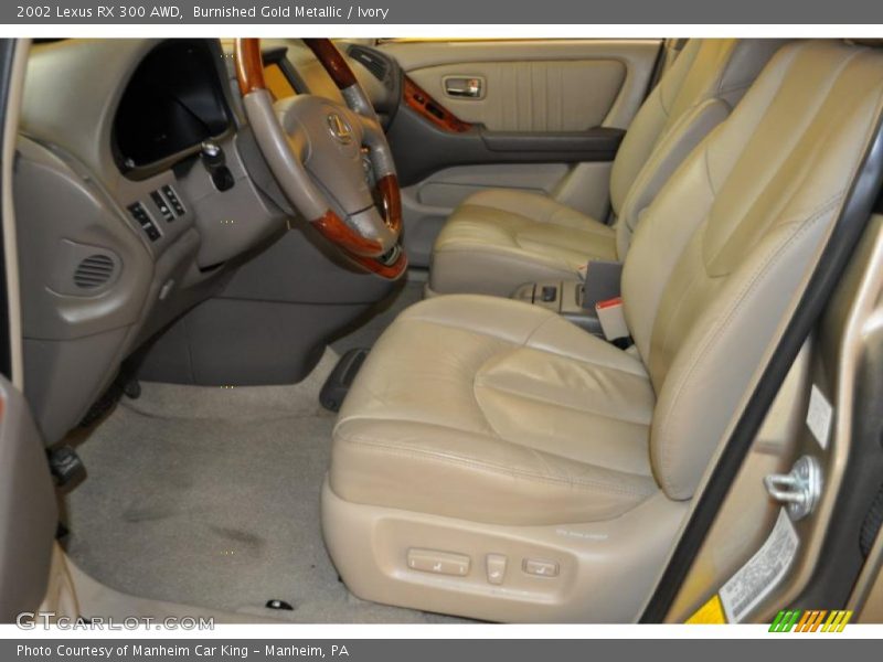Burnished Gold Metallic / Ivory 2002 Lexus RX 300 AWD