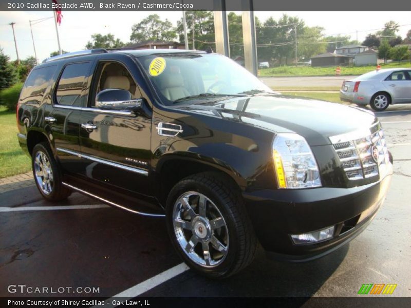 Black Raven / Cashmere/Cocoa 2010 Cadillac Escalade AWD