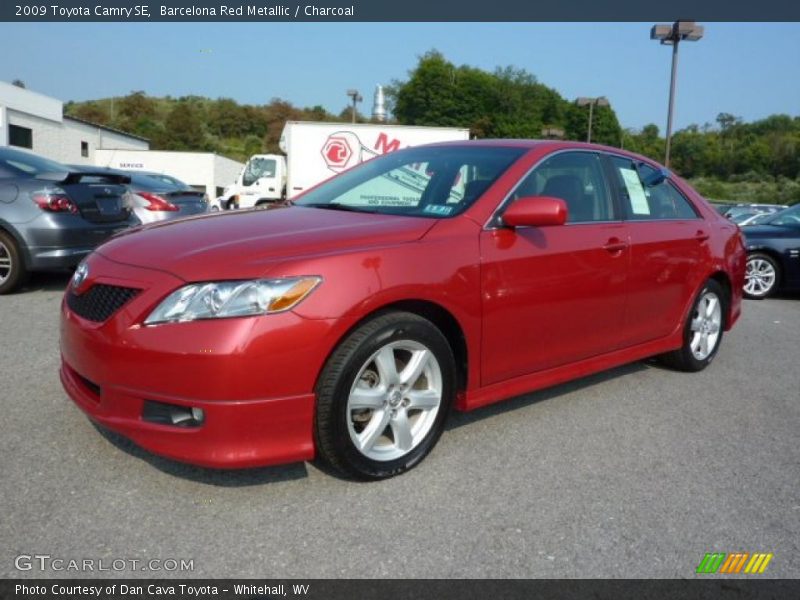 Barcelona Red Metallic / Charcoal 2009 Toyota Camry SE