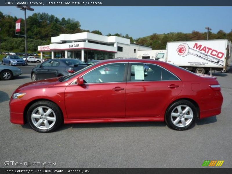 Barcelona Red Metallic / Charcoal 2009 Toyota Camry SE