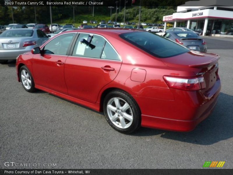 Barcelona Red Metallic / Charcoal 2009 Toyota Camry SE