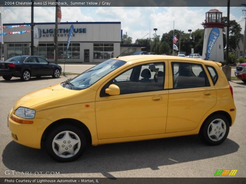 Summer Yellow / Gray 2004 Chevrolet Aveo LS Hatchback