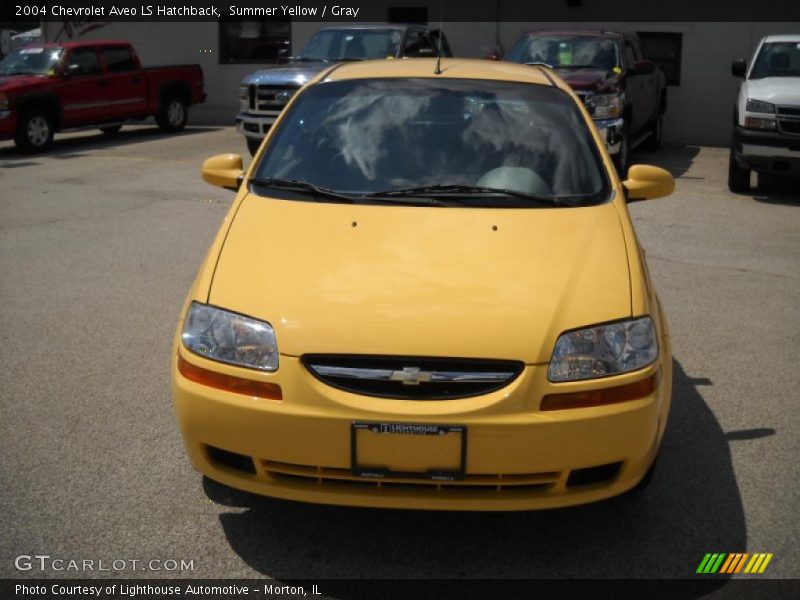 Summer Yellow / Gray 2004 Chevrolet Aveo LS Hatchback