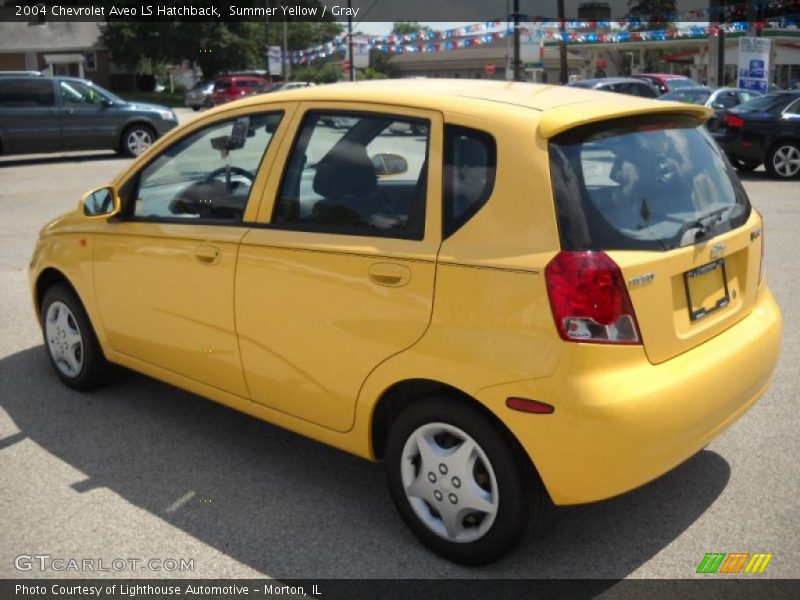 Summer Yellow / Gray 2004 Chevrolet Aveo LS Hatchback