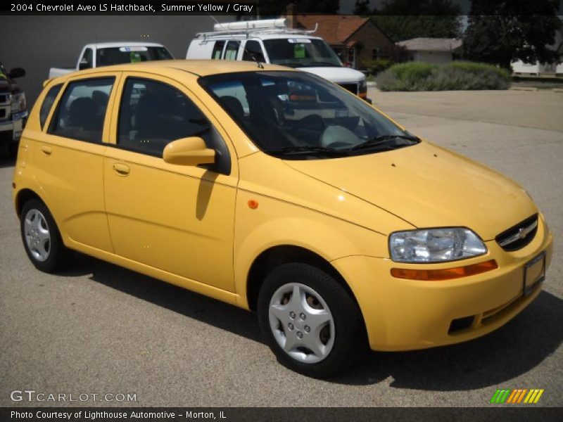 Summer Yellow / Gray 2004 Chevrolet Aveo LS Hatchback