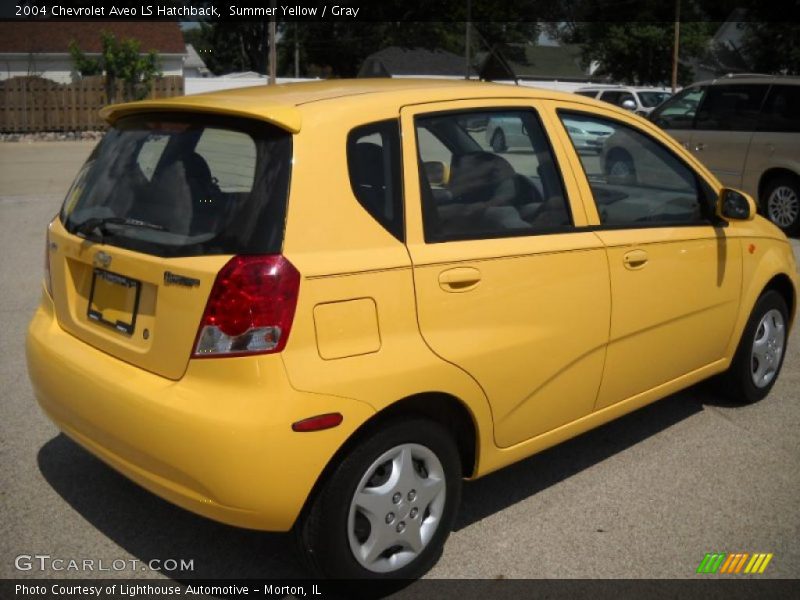 Summer Yellow / Gray 2004 Chevrolet Aveo LS Hatchback