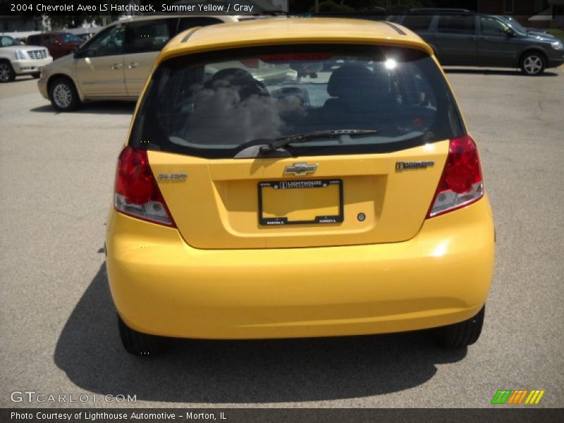 Summer Yellow / Gray 2004 Chevrolet Aveo LS Hatchback