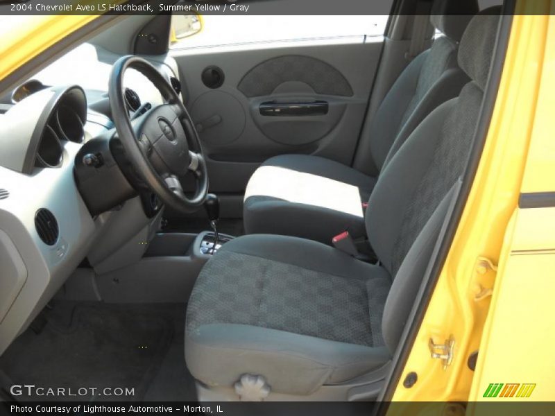 Summer Yellow / Gray 2004 Chevrolet Aveo LS Hatchback