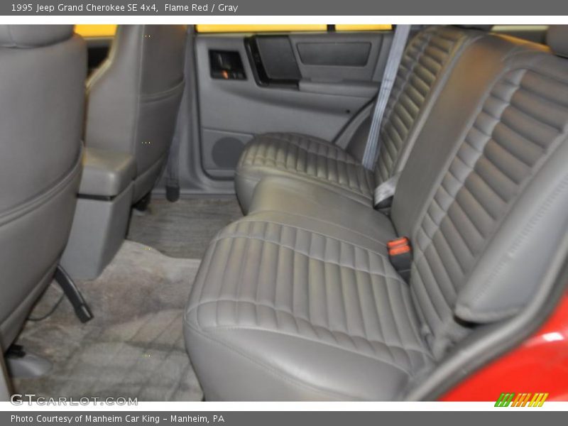 Flame Red / Gray 1995 Jeep Grand Cherokee SE 4x4