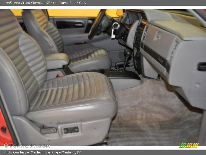 Flame Red / Gray 1995 Jeep Grand Cherokee SE 4x4