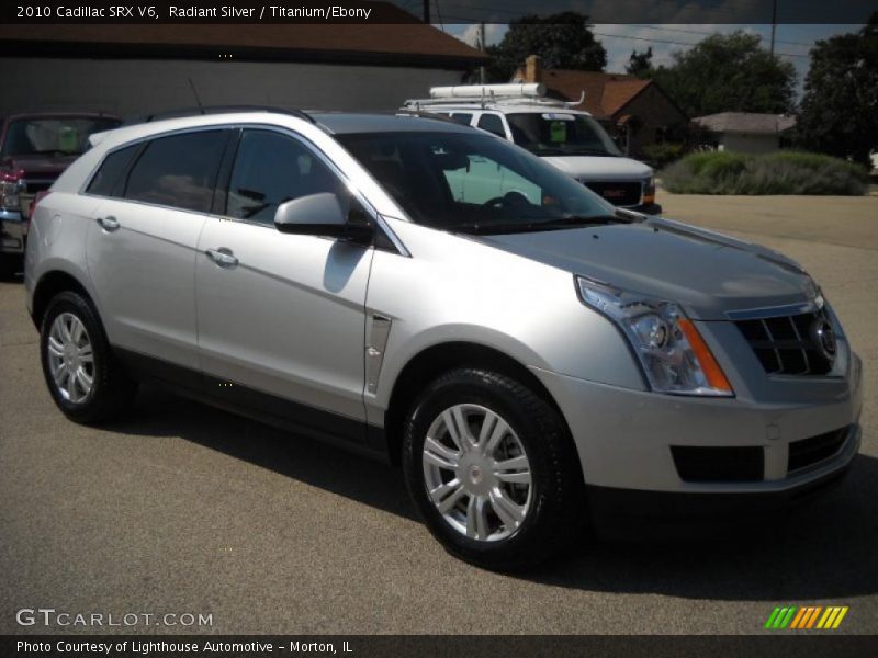 Radiant Silver / Titanium/Ebony 2010 Cadillac SRX V6