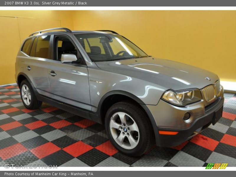 Silver Grey Metallic / Black 2007 BMW X3 3.0si