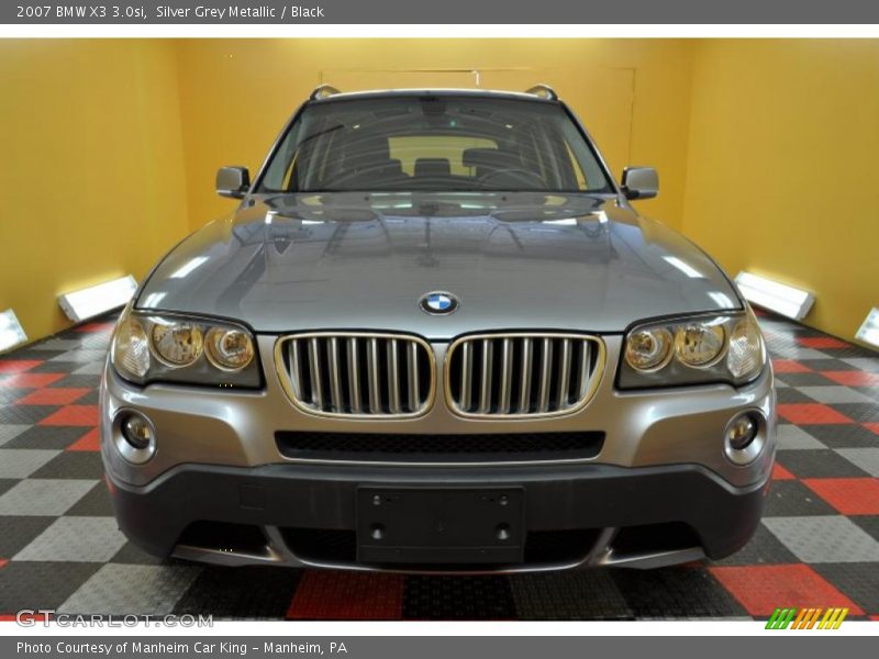 Silver Grey Metallic / Black 2007 BMW X3 3.0si