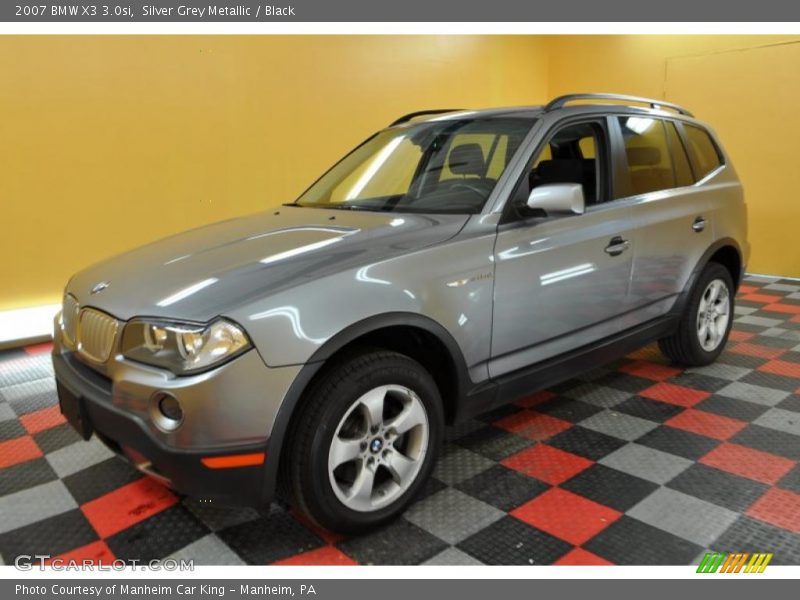 Silver Grey Metallic / Black 2007 BMW X3 3.0si