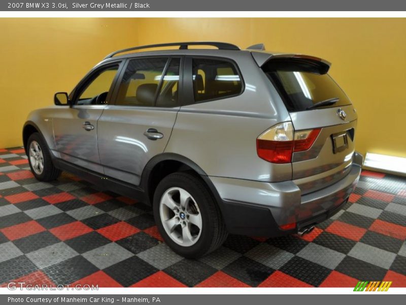 Silver Grey Metallic / Black 2007 BMW X3 3.0si