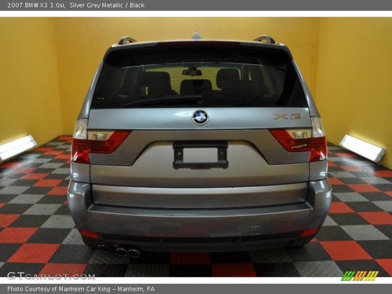 Silver Grey Metallic / Black 2007 BMW X3 3.0si