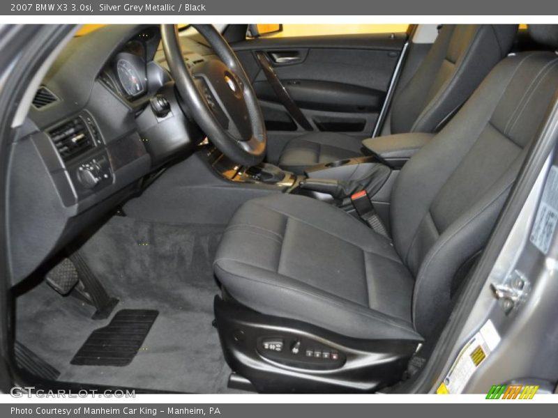 Silver Grey Metallic / Black 2007 BMW X3 3.0si