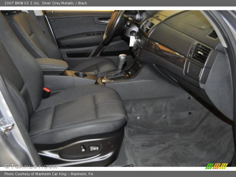Silver Grey Metallic / Black 2007 BMW X3 3.0si