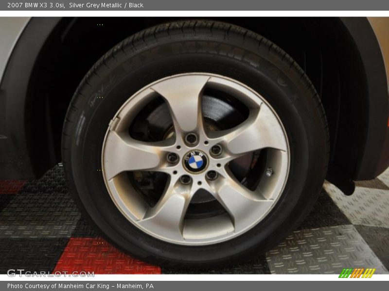 Silver Grey Metallic / Black 2007 BMW X3 3.0si
