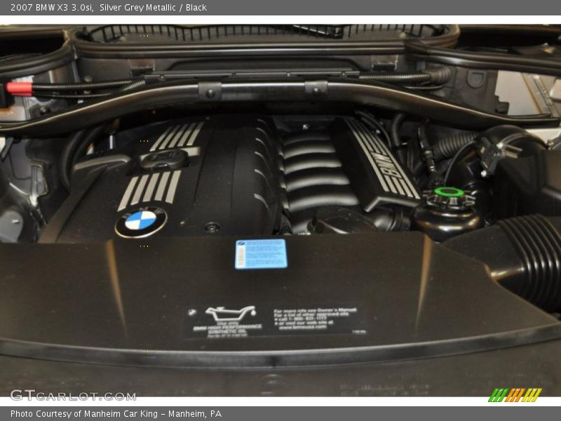 Silver Grey Metallic / Black 2007 BMW X3 3.0si