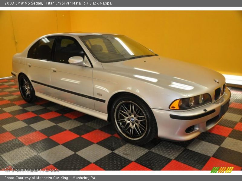 Titanium Silver Metallic / Black Nappa 2003 BMW M5 Sedan