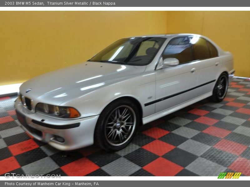 Titanium Silver Metallic / Black Nappa 2003 BMW M5 Sedan