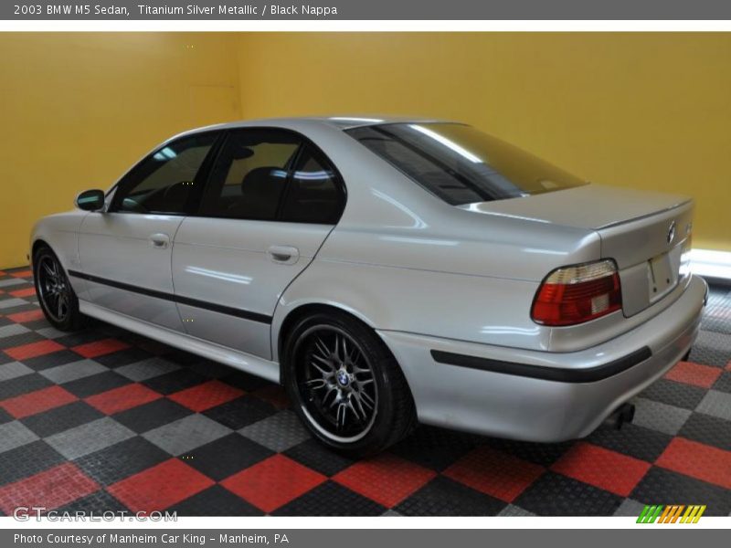 Titanium Silver Metallic / Black Nappa 2003 BMW M5 Sedan