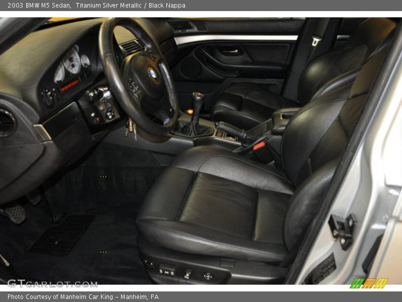 Titanium Silver Metallic / Black Nappa 2003 BMW M5 Sedan