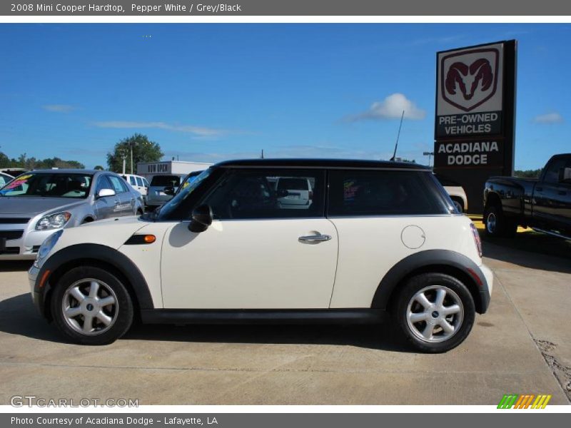 Pepper White / Grey/Black 2008 Mini Cooper Hardtop